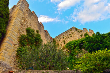 Fototapeta premium Die Scaligerburg in Malcesine am Gardasee, Italien 