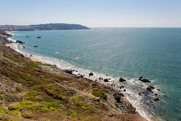 Sunny view of the landscape near San Francisco Bay