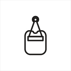 paper clip vector line icon template