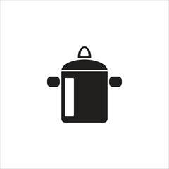 sauce pan vector icon line template