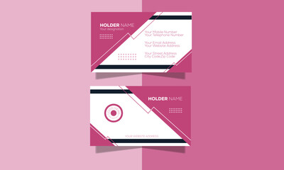 Simple Professional Business card design for personal and company identity.
