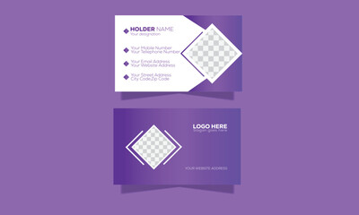 Simple Professional Business card design for personal and company identity.