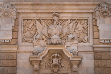 detail of the door of the buda castle