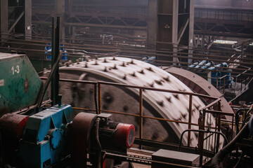 Mill grinds ore in ore dressing treatment plant