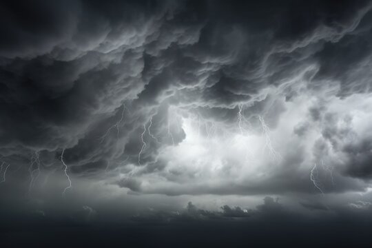 Dramatic grey sky with vibrant colors - background stock concepts