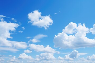 Perfect blue sky with clouds for sky replacements with vibrant colors - background stock concepts - 640924010