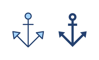 Anchor icon vector. Anchor sign and symbol. Anchor marine icon.