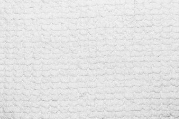 White fabric texture. Fiber structure background. Vintage canvas pattern. Soft white wool. Gray textile backdrop.