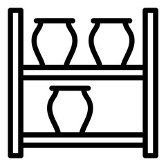 Fototapeta premium Dry Rack outline icon