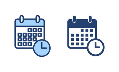 Calendar icon vector. Calender sign and symbol. Schedule icon symbol