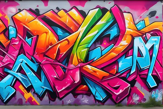 Street Graffiti Background, Street Graffiti Wallpaper, Graffiti Pattern, Graffiti Wall background, Graffiti Street Art, Graffiti Paint on Street Wall, AI Generative © Forhadx5