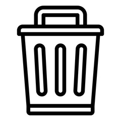 Trash Bin outline icon