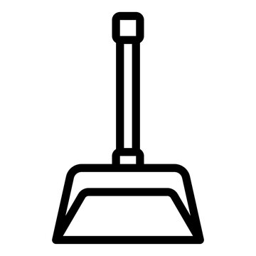 recommend clip art: Dustpan outline icon