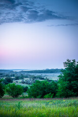 landscape with sky and clouds