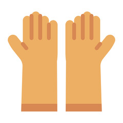 Obraz premium Glove flat icon