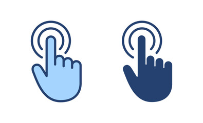 Hand cursor icon vector. cursor sign and symbol. hand cursor icon clik