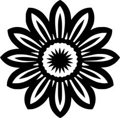 Flower - High Quality Vector Logo - Vector illustration ideal for T-shirt graphic