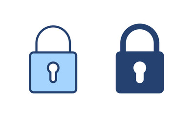 Lock icon vector. Padlock sign and symbol. Encryption icon. Security symbol
