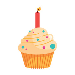 birthday cupcake illustration