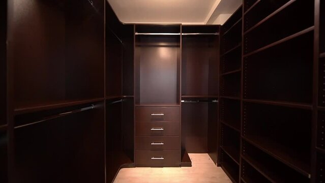 Large New Wood Walk In Closet Unfurnished