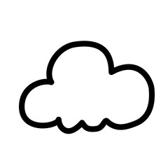 cloud line icon
