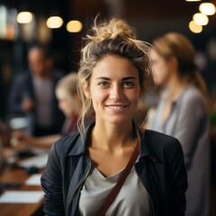 Fototapeta premium Geschäfts-Frau