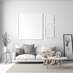 Clean High End Interior Empty Picture Frame