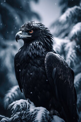 Fototapeta premium Black Hawk Portrait