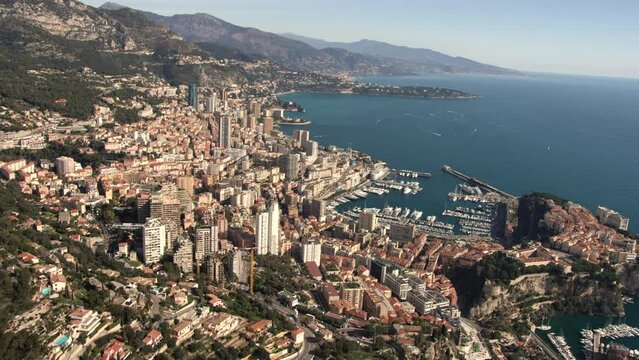 panorama de monaco monte carlo depuis la ville