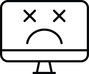 Sad computer Icon