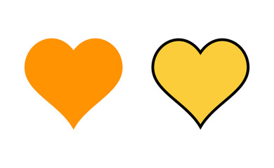 Fototapeta na wymiar Love icon set for web and mobile app. Heart sign and symbol. Like icon vector.