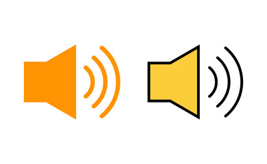 Speaker icon set for web and mobile app. volume sign and symbol. loudspeaker icon. sound symbol