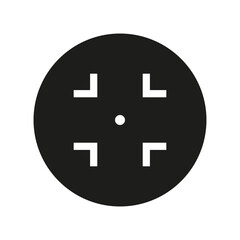 Camera lens icon. Vector illustration. EPS 10.