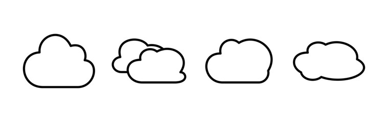 Cloud icon vector. cloud data. cloud services