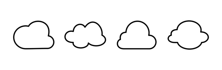 Cloud icon vector. cloud data. cloud services