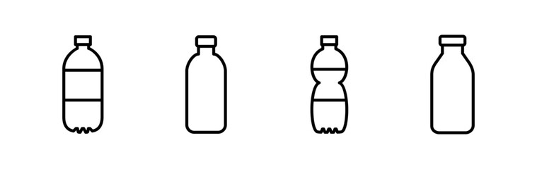 bottle icon vector. bottle icon in trendy flat design