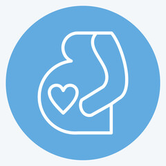 Icon Pregnancy. related to Family symbol. simple design editable. simple illustration