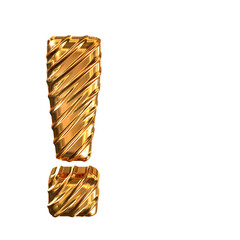 Ribbed gold symbol