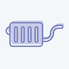 Icon Ehaust System. related to Car Service symbol. Two Tone Style. repairin. engine. simple illustration