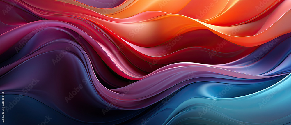 Poster abstract colorful bold colors and gradients waves texture background.generative ai