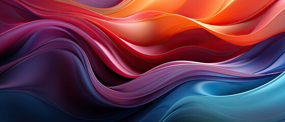 Abstract colorful bold colors and gradients waves texture background.generative ai - obrazy, fototapety, plakaty