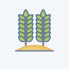 Icon Agriculture. related to Environment symbol. doodle style. simple illustration. conservation. earth. clean