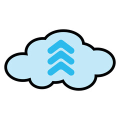 Fototapeta premium cloud computing concept illustration, cloud