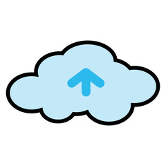 cloud computing concept illustration, cloud