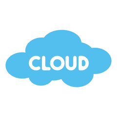 cloud computing concept illustration, cloud