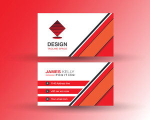 simple modern vector business card design