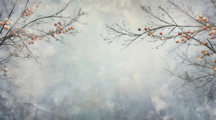 Christmas background with fir branches