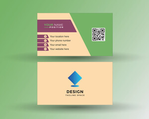 simple vector minimalist name card / business card