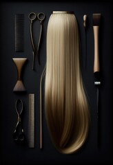 Extremely Long and Thick Silky Straight Blonde Hair for Sale - obrazy, fototapety, plakaty