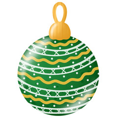 Balls to decorate the heel of the Christmas tree. cute drawing used as an illustration